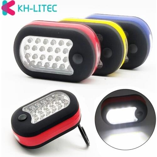 Portable Mini 24+3LED 2 Modes Flashlight Pocket Torch Lantern Work Inspection Light With Magnet Hook For Emergency Car Repairing