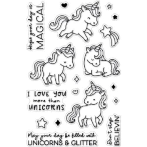 Unicorn transparent Clear Stamps seal Scrapbook Paper Craft Clear stamp scrapbooking X0504