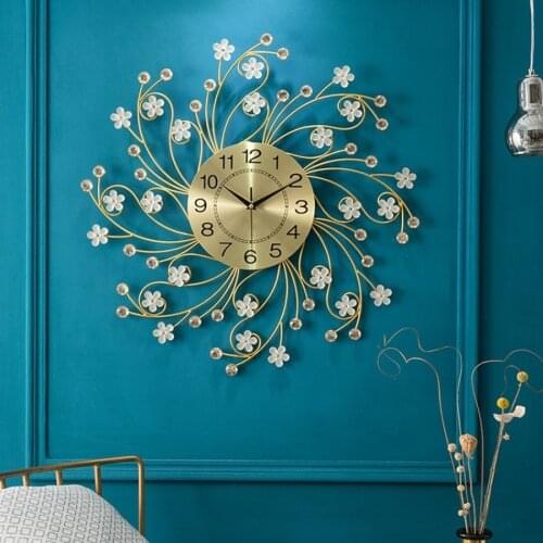 Luxury Creative Wall Clock Nordic Simple Mechanism Big Size Digital Modern Silent Living Room Wall Clock Zegar Home Decor DL60WC