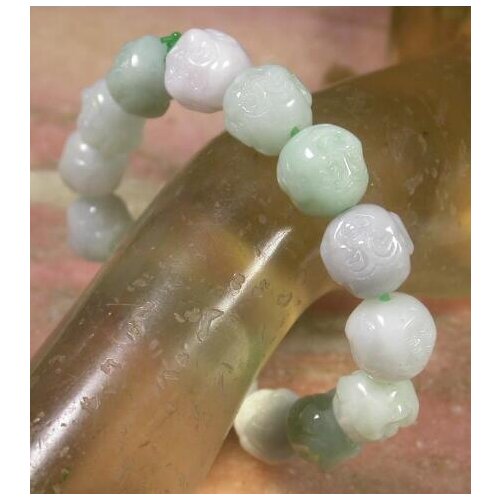 Certified Natural A Beads Buddha God Head Bangle Bracelet AF93638 free shipping