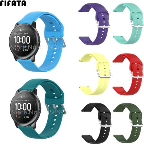 FIFATA Silicone Bracelet For Haylou Solar LS05 Watch Band Sport Soft Wrist Strap For Huawei Watch GT 2 Pro GT2e Smartwatch Strap