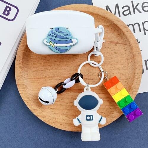 Cute Spaceman Astronaut Earphone Cover for Sony WF-1000XM4 Case Bluetooth Earphone Wireless Headphone Silicone Case Accessories