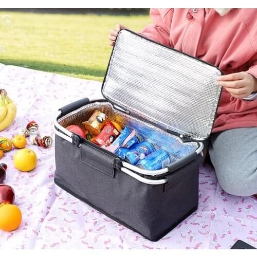 Collapsible Cooler Bag Insulated Leakproof Soft Cooler Bag Portable Cooler Tote for Trip/Picnic/Sports/Flight