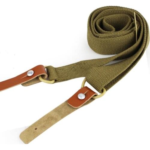 Original Gun Sling Airsoft Military Hunting Adjustable Leather Tactical AK Rifle Strap Survival Belt
