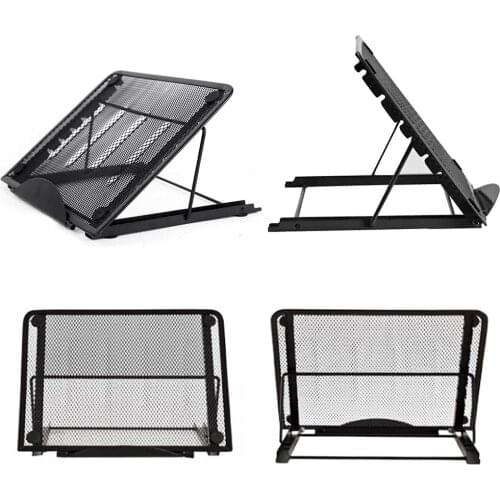 Universal Adjustable Multifunction Mesh Ventilated Laptop Stand Foldable Cooling Holder Desktop Bracelet for PC Computer Tablet