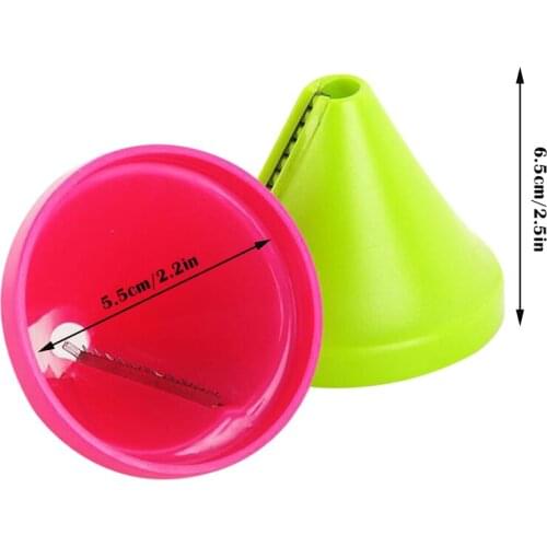 Rotating Vegetable Slicer Spiral Funnel Slicer Spiral funnel Peeler Convenient to Shred and Slice For Kitchen JS22