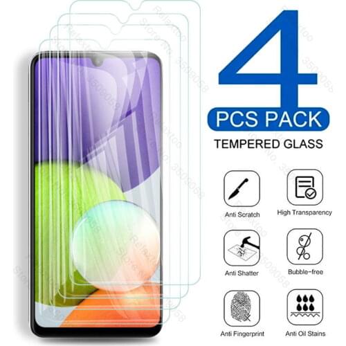 4PCS 100% Original Protective Glass For Samsung Galaxy A22 A 22 2021 4G SM-A225F/DSN 6.4'' Smarthone Screen Protector Film Cover