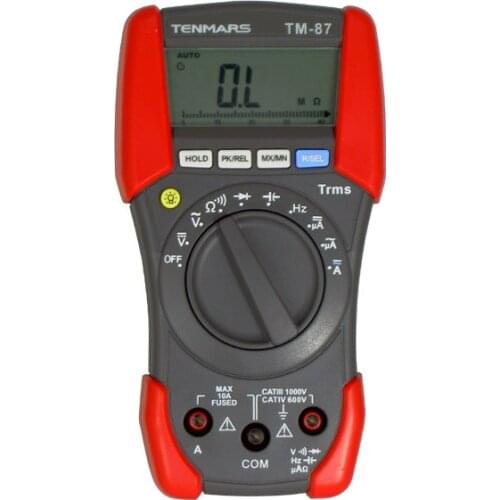 LCD Backlit Display with Maximum Reading of 3999 TM-87 Digital Multimeter