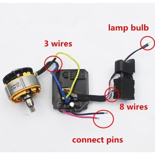 1pc For 2106 169 Electric Wrench Switch Motor control panel Parts Brushless lithium electricity Wrench motor assembly Switch
