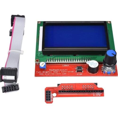 12864 LCD Control Panel Smart Controller Display Compatible with Ramps 1.4 Ramps 1.5 Ramps 1.6 For RepRap Mendel 3D Printer