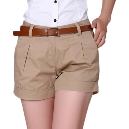 2021 Summer Shorts Women Cotton Casual Shorts Solid Casual Shorts Women k305