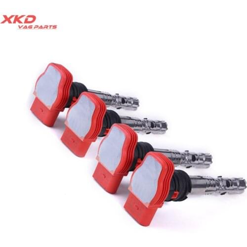4Pcs Automotive Parts Auto Ignition Transformer Coils Igniter Control Coil Auto Igniter Coils Fit For A4 A6 A8 06C 905 115 L