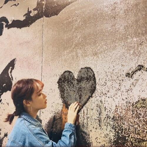 50x125cm Colorful Shiny Double Face Reversible Sequins Fabric DIY Shoes Sewing Cloth Decoration sequin wall sticker Wall Cloth