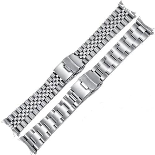 316L stainless steel 22mm stainless steel oyster strap jubilee band suitable for Seiko SKX007 SKX009 Watch