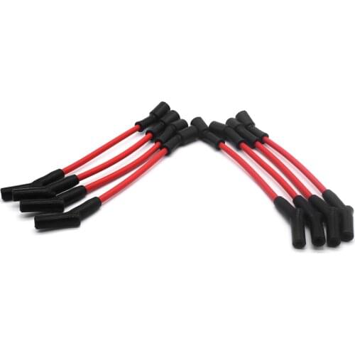 Ignition Racing Coil Spark Plug Wires Fit 10mm Fit for Chevrolet GM, Compatible with LSx LS1 LS2 LS3 LS6 LS7 SI-AT38006