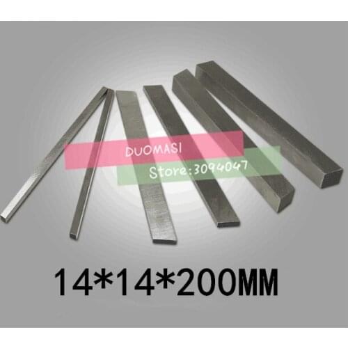 HRC60 14*14*200mm High-speed steel Sharp steel STEEL BILLETS blade Flat HSS Turning tool DIY knife material, Lathe tool