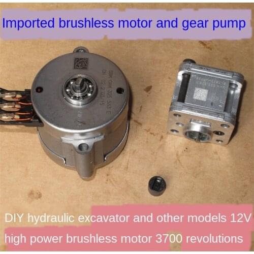 Italy gear high pressure pump DIY excavator model oil pump hydraulic pump micro metal gear pump