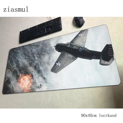 War thunder mouse pad 90x40cm mousepads locked edge best gaming mousepad gamer High-end personalized mouse pads keyboard pc pad