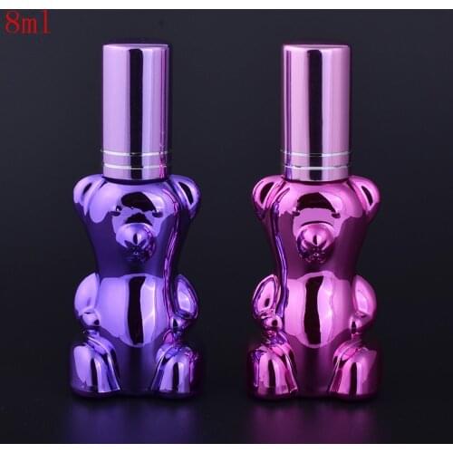 MUB - Personality Lovely Bear 12ml Mini Spray Pump Travel Atomizer Case Portable Refillable Perfume Bottles With Sprayer