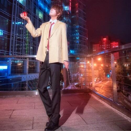 Anime New Death Note Cosplay Light Yagami Cosplay Halloween Party Clothing Men Costume Coat Pants Tie