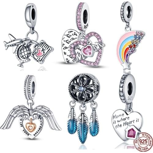 2021 Spring New 925 Sterling Silver Love Series Zircon Charms For Original 3mm Bracelets & Making Fashionable Womens DIY Jewelr