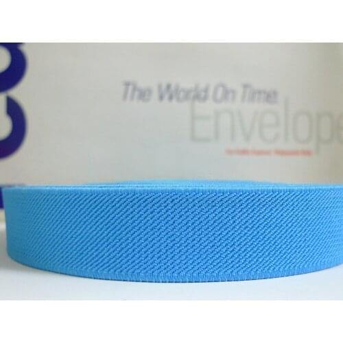 12 Meters 1" 25mm Wide #041 SKY BLUE Color Suspender Elastic Webbing Great For Pacifier Clips