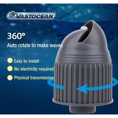Aquarium Wave Maker Pump Head Submersible 360° Rotary Wavemaker Head With 3pcs Connector For Fish Tank Water Circulation