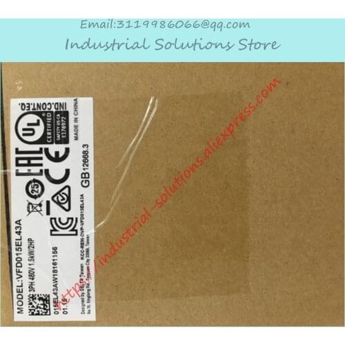 Inverter El 1.5kw Series Three Phase Frequency Converter VFD015EL43A 0~480V 4.2A 0.1~600Hz VFD-EL 1.5KW 2HP New