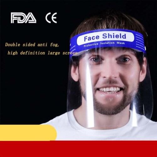 Antifogging and antifogging face screen provided by the factory, oil proof, poison proof and splash proof transparent PET protec