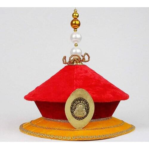 Qing Dynasty Empress Crown Hat Chinese Royal Emperor Hat Vintage Historical TV Movie Costumes Accessories