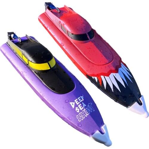 2.4G RC Speed Boat Electric Remote Control Ship Speedboat High Speed RC Boat Motor Model Vehicles For Pools Lakes
