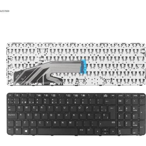 SP Spanish New Replacement Keyboard For HP Probook 650 G2 655 G2 650 G3 655 G3 Laptop Black with Frame
