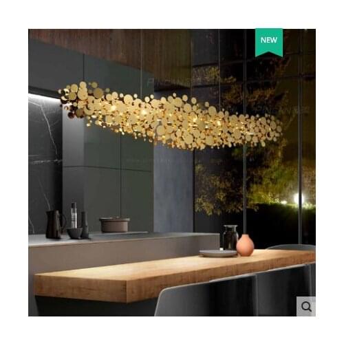 Light luxury restaurant chandelier post-modern high-end dining room table lamp artistic personality creativity foreign dining ch