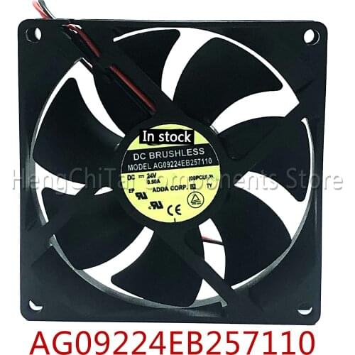 Original 100% working AG09224EB257110 9CM 24V 0.50A 9025 dual ball inverter server cooling fan