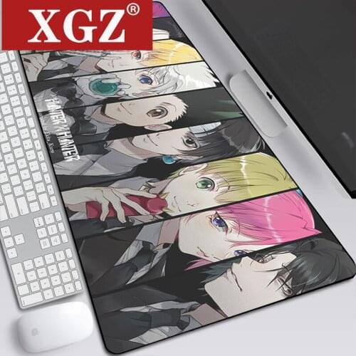 XGZ Gaming Mouse Pad Hunter X Killua Figure Mat Custom Large Office Computer Desk Edge Lock 900x400mm Padmouse Csgo