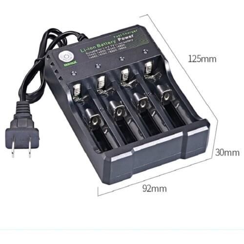 18650 Charger Li-ion Battery 4.2V Four Slot Line Charge Full From Shutdown Factory Fashlight Batteries Charger