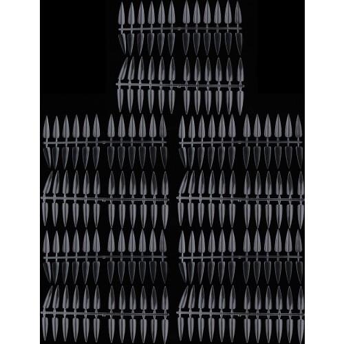 10 Pieces Nail Art False Tips Nail Practice Polish Display Colour Chart Long