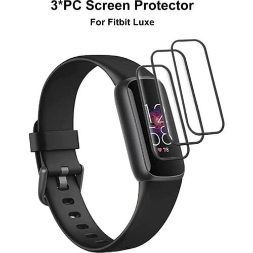 Watch Screen Protector For 3pcs 3D Curved Full Coverage Screen Protector For Fitbit Luxe