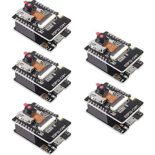 5Pcs ESP32-CAM-MB WiFi Bluetooth Development Board OV2640 Camera Module Micro-USB Interface CH340G for Arduino
