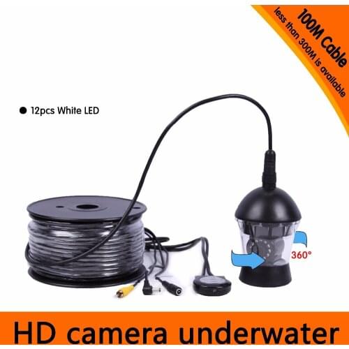 700tvl Underwater fishing camera 100M 360 Degree panning camera CR006C-100M
