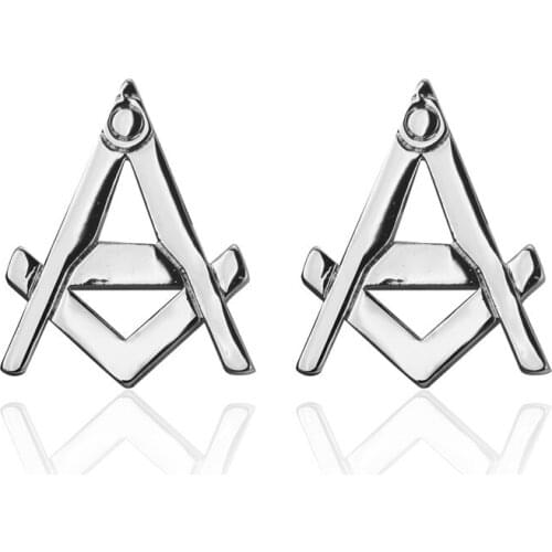 Promotion! Men Cufflink Fashion wholesale&retail top copper silvery Freemasonr Design Cuff links High quality mens jewelry gift