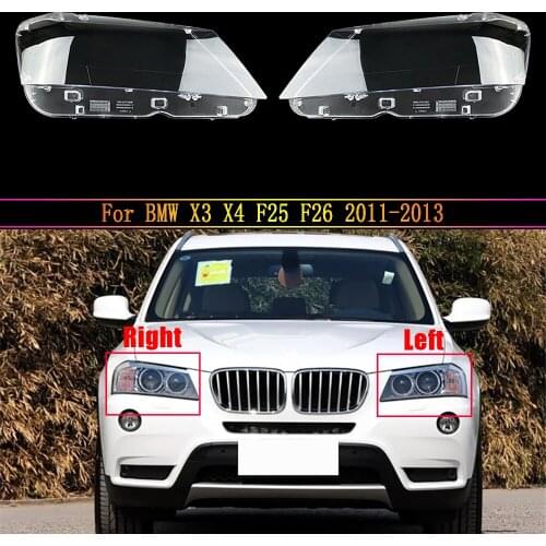 Car Headlight Lens For BMW X3 X4 F25 F26 2011 2012 2013 Car Headlight Headlamp Lens Auto Shell Cover