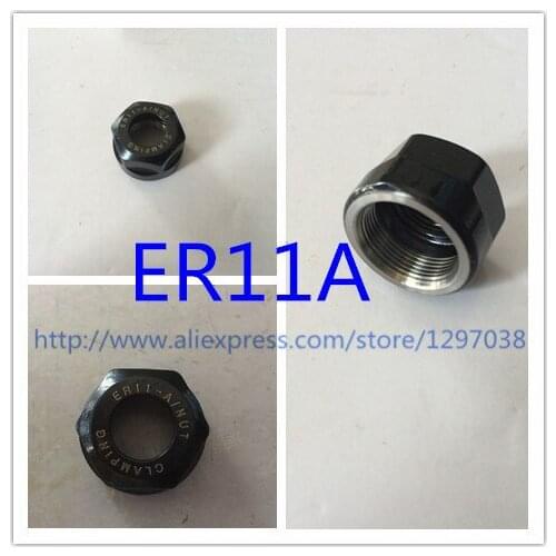 Free shipping type A nut 3 PCS ER11A nut carved machine extension rod the handle nut