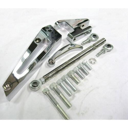 Big Block Chevy with Short Water Pump Chrome Alternator Bracket Kit BBC SWP