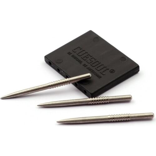 CUESOUL TOUCH POINT II Replacement Dart Steel Grooved Points,Steel Tips