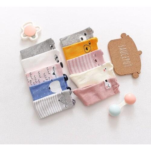 Kids Cartoon Socks Stereo Ear Drum Baby Socks Kids Girl Knee High Foor Socks Animal Print Knee Sock Boy Infant Anti-slip
