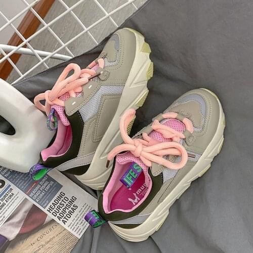 New Hot Style Women Running Shoes Comfortable Sneakers Outdoor Walking Sport Shoes female Lace Up Athletic Shoes Fitness Trainer