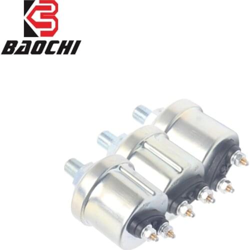 Mechanical Oil Pressure Sensor 0-5 Bar 0-10 Bar 1/8 NPT M10*1 Thread Pressure Gauge Sender Warning 12V/24V For Auto Boat Ship