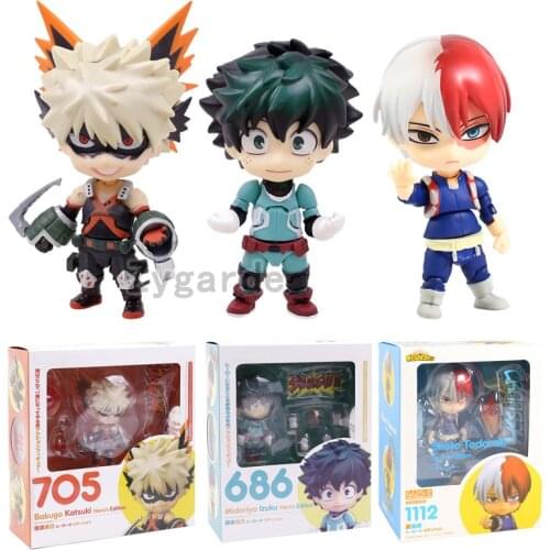 My Hero Academia Bakugo Katsuki 705 Midoriya Lzuku 686 Todoroki Shoto 1112 Action Figure Cute Toys Model Doll Brinquedos