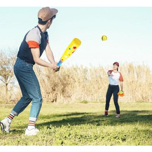 Children Baseball Game Set Foam Soft Safety Sports Children Funny Indoor Outdoor Activity Toy Infant Throw Catch Balls Game
